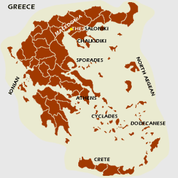 GREECE MAP - OTHER DESTINATIONS BY WWW.TRAVELLING-GREECE.COM